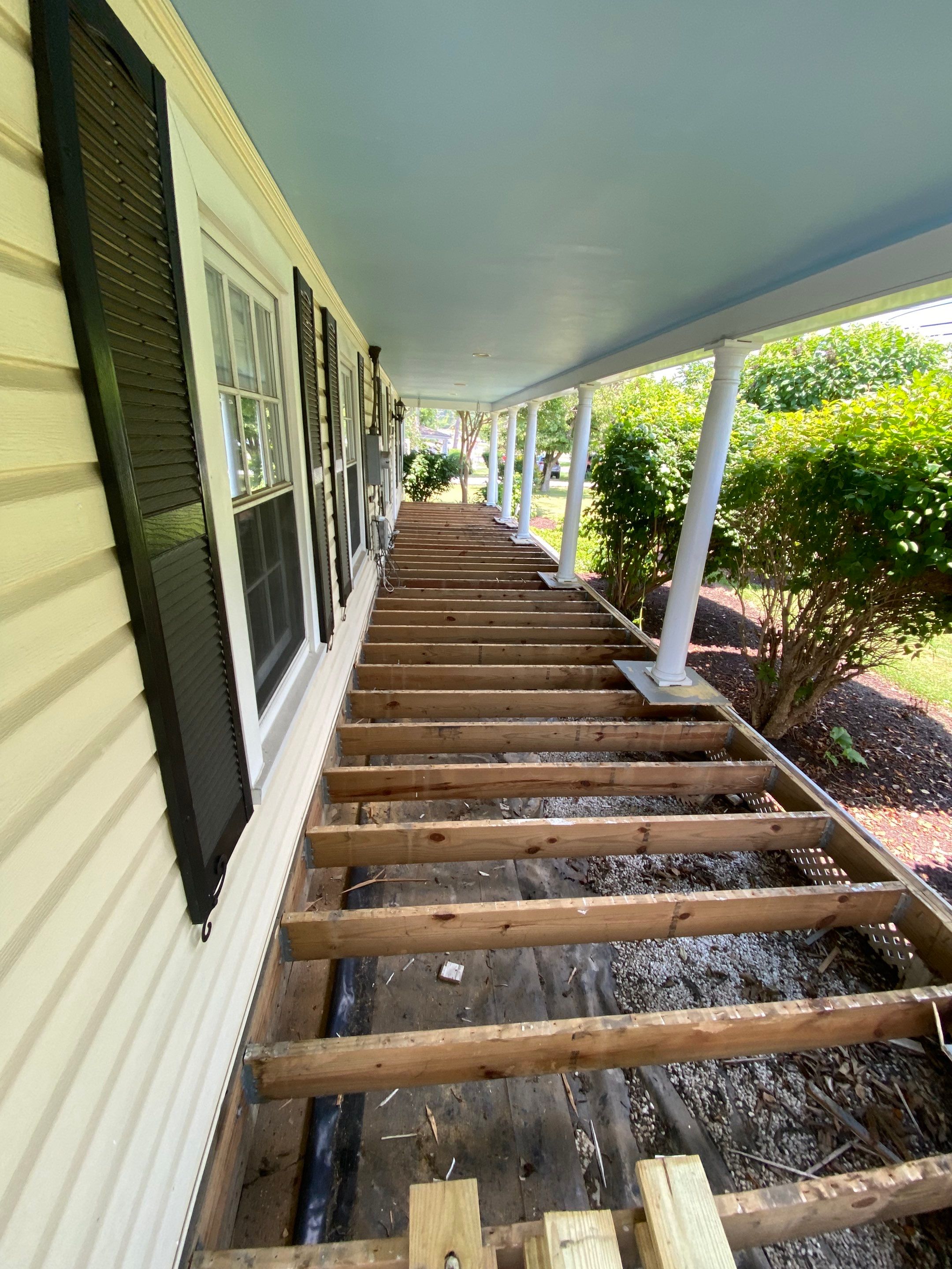 Front Porch Transformation using Timbertech Decking by The Smet Companies, LLC