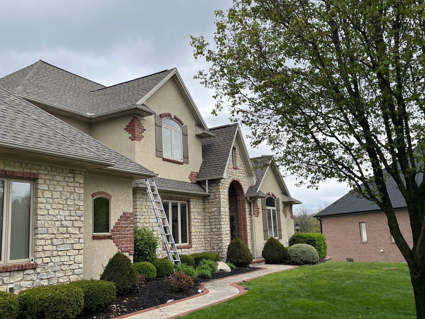 Residential Roofing Installation using GAF Timberline HDZ Weathered Wood by Nitro Roofing and Construction