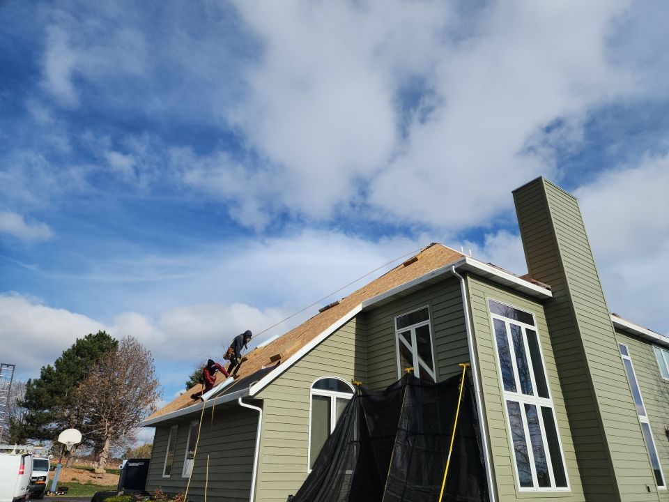 Residential Roof Installation in Plymouth, WI by Gellings Roofing & Siding