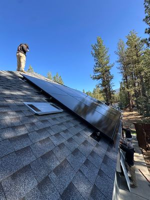 Residential Solar Array and Tesla Powerwall Installation in Big Bear