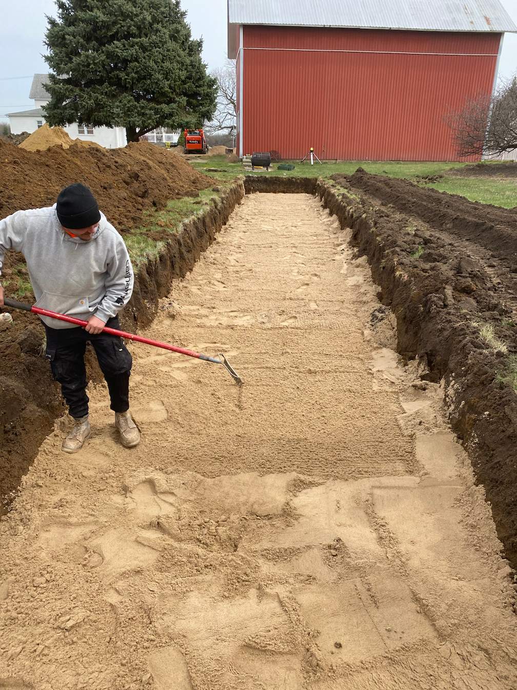 AES Prseby Mound System Installation using IM 1060 Plastic Tank by Allied Water Services