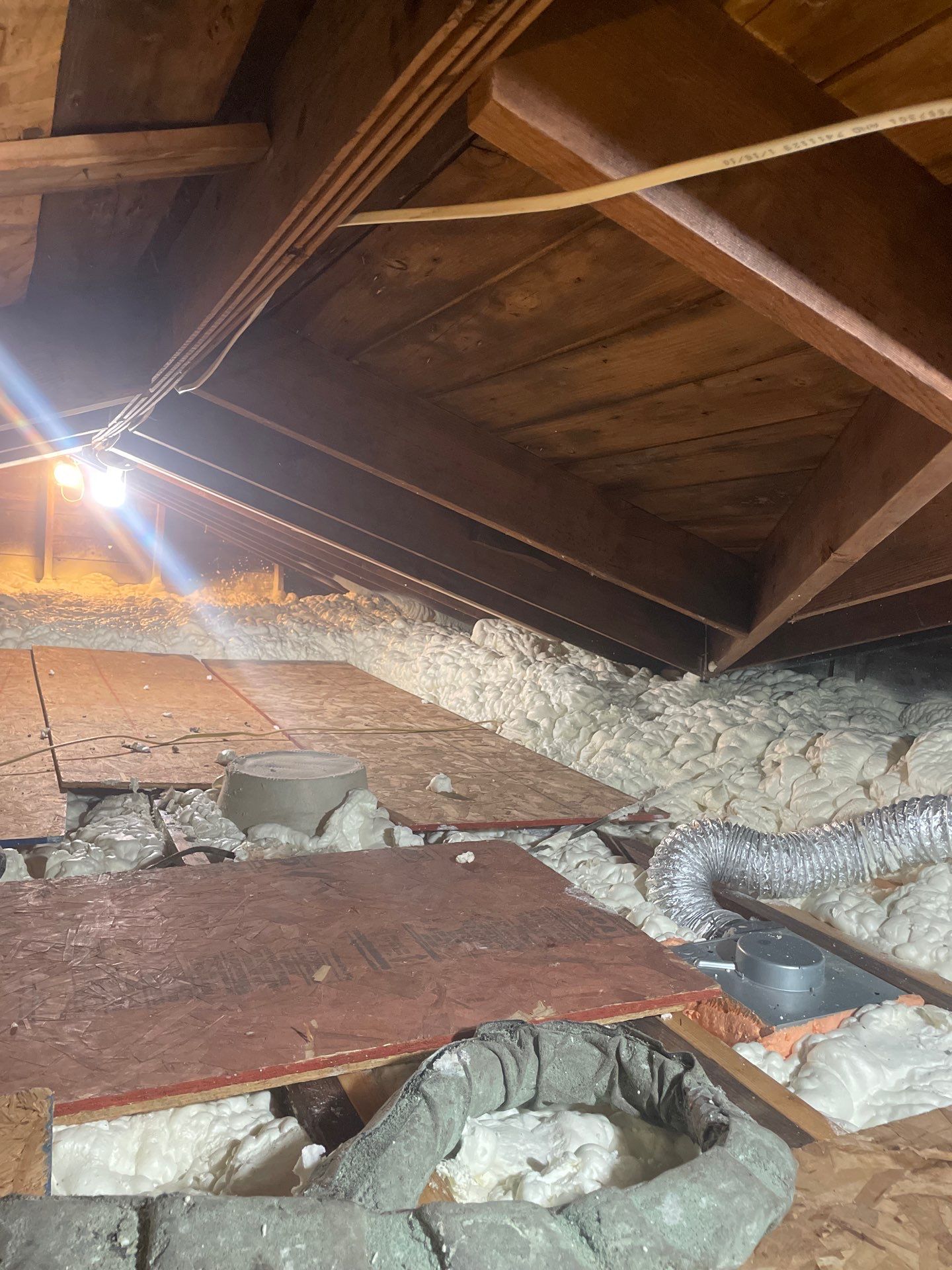 Open Cell to an Attic Flat by NYS Foam & Energy