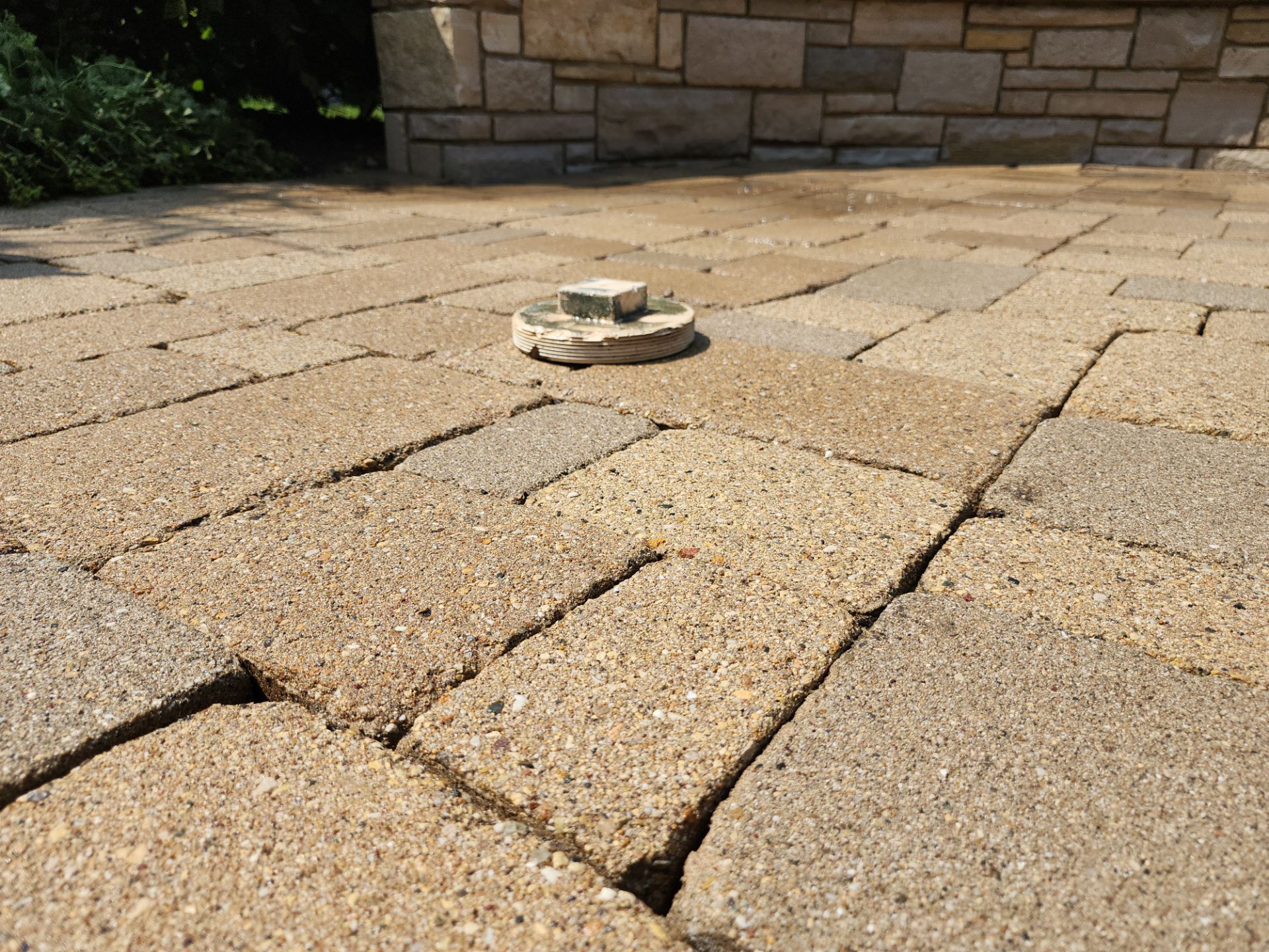 Brick paver repair, cleaning sanding and sealing by Northern Power Washing LLC.