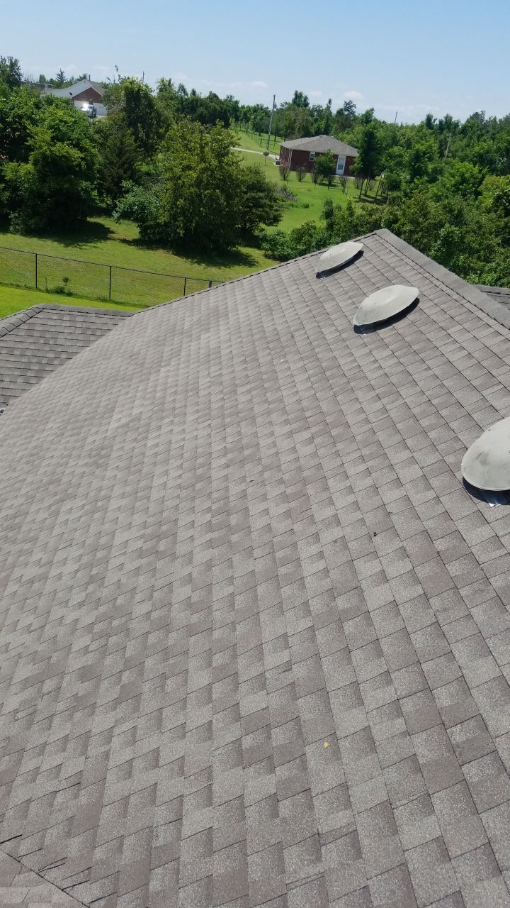 Reroof using GAF HDZ Weathered Wood by Castillo Roofing