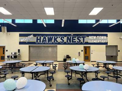 New Town Elementary School - Cafeteria Wall Graphic