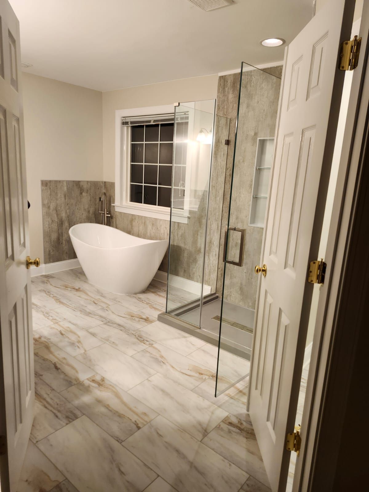 Complete master bathroom remodel/Full window replacement by Window Depot of Annapolis