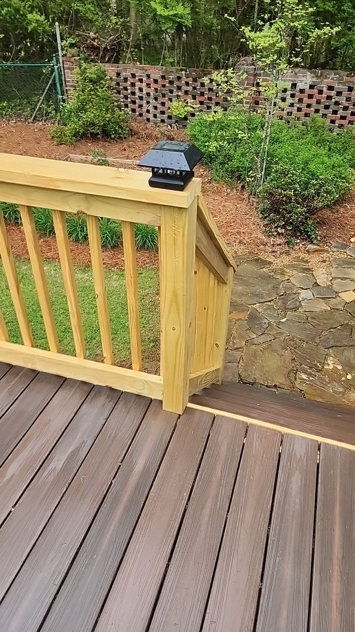 Deck Staining using Walnut by SSE by Titans of Timber Fence & Stain