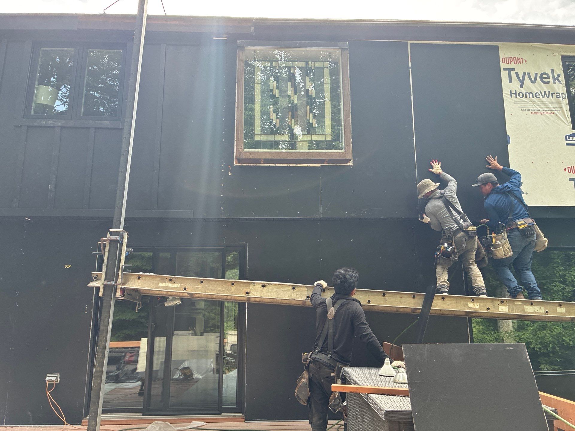 James Hardie Board and Batten Midnight Black Renovation in Wexford by Ideal Siding Pittsburgh
