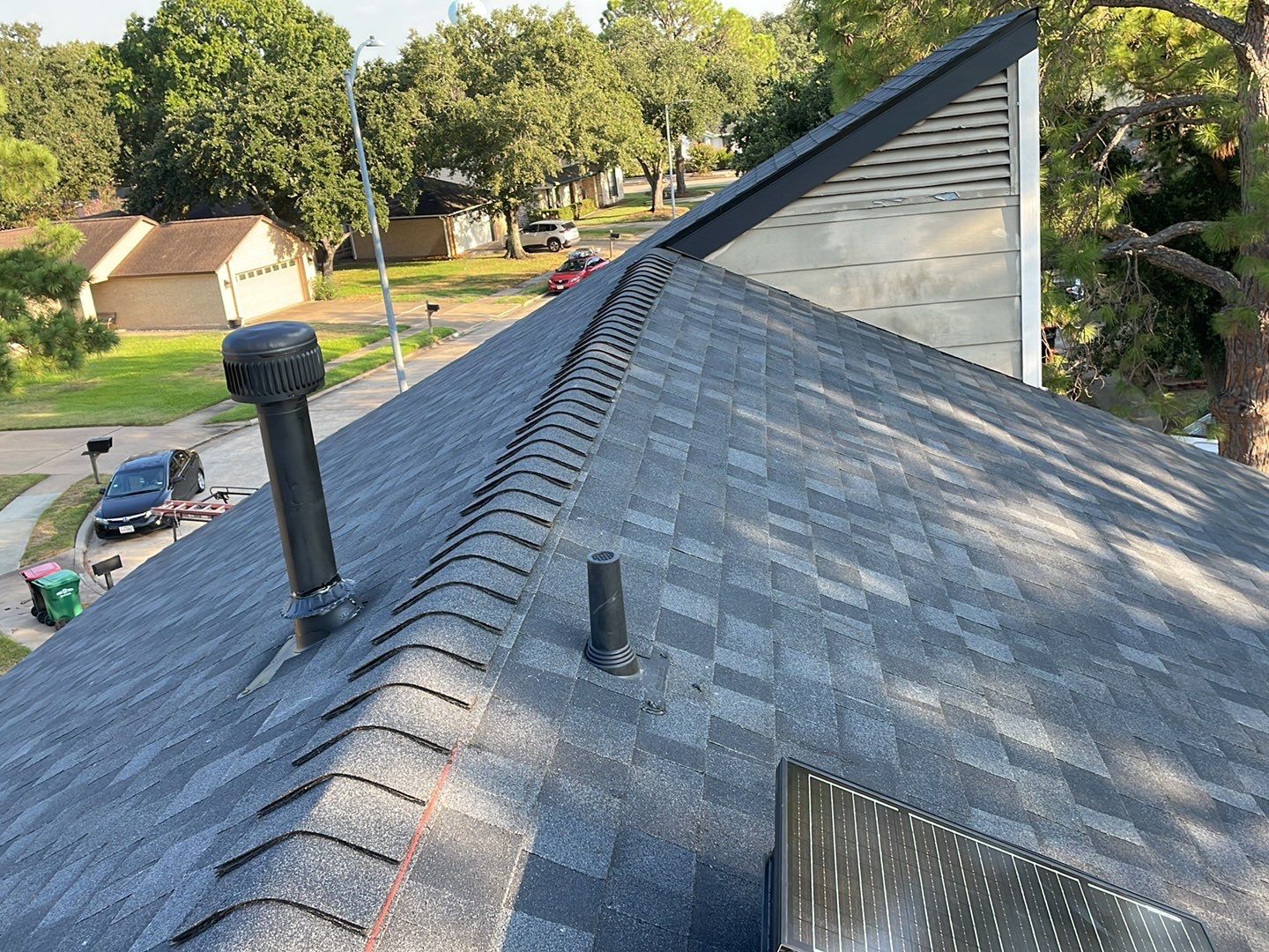 Customer approved through HOAIC to replace roof, paint trim, and repair window damage. by Roof Repair Services LLC