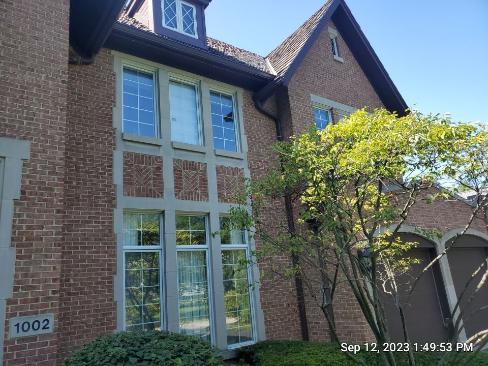 natural stone using Algaecide, soft wash soap by Northern Power Washing LLC.