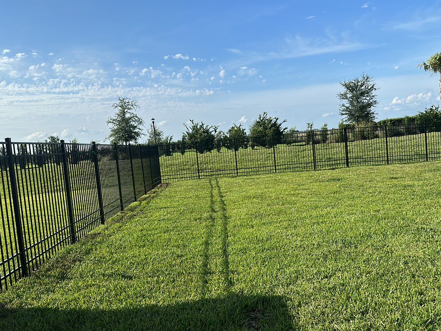 Aluminum Fence Installation using Black 3 Rail Aluminum Fence by Asap fence and gates, LLC