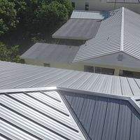 .032 Aluminum 1.5" Mechanical Seam Mill Finish  by Total Roofing System The Metal Roof Experts
