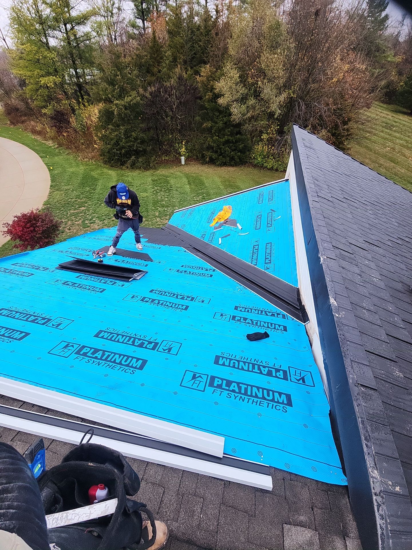 Black Frost Metal Shake Roof & Modern Exterior Renovation – Fort Wayne, IN by 4Ever Metal Roofing