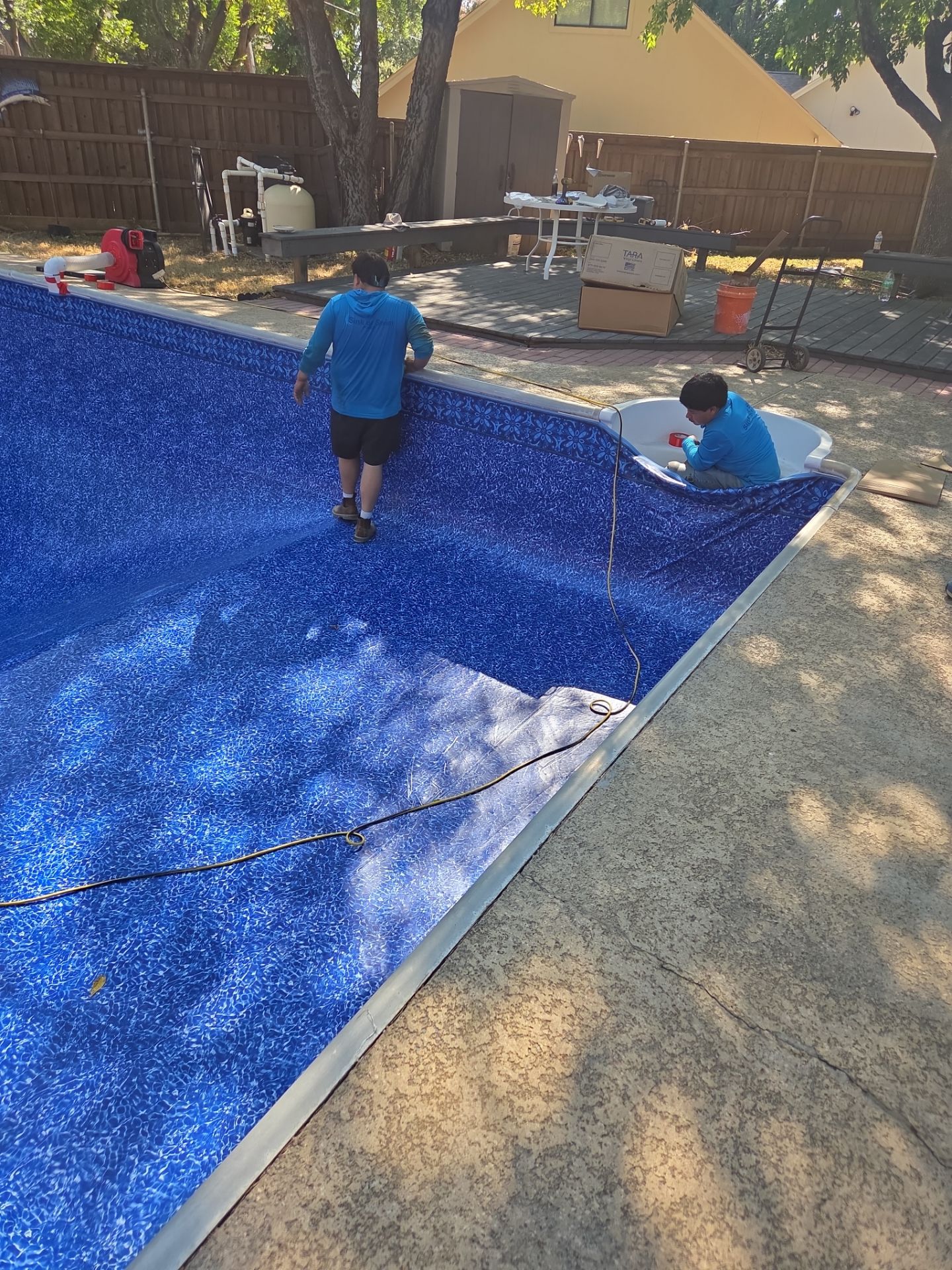 Vinyl Liner Replacement Arlington by Sink or Swim Pools