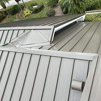 24ga 1.5" Mechanical Seam Medium Bronze  by Total Roofing System The Metal Roof Experts