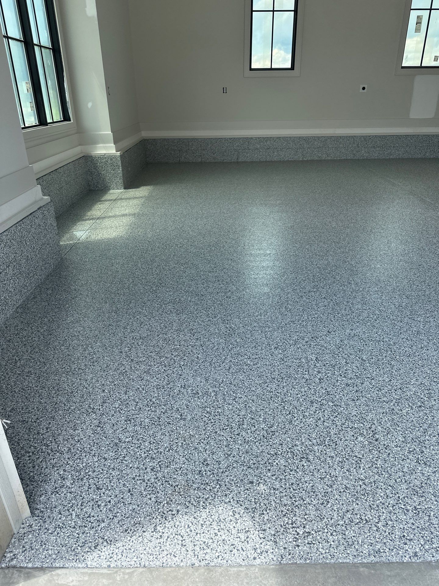 Garage Floor Coating using Gravel by My Garage Floor Guys