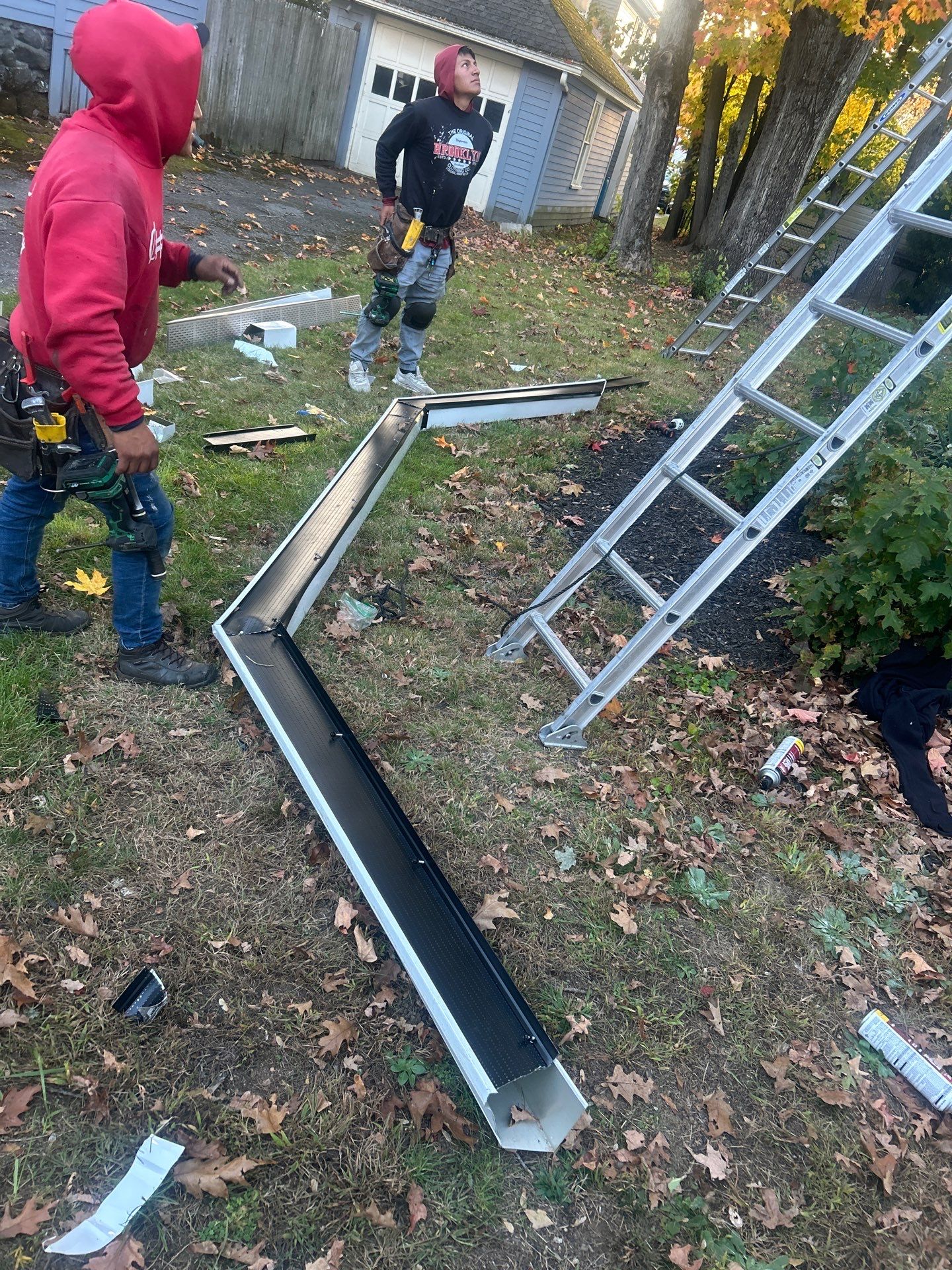 Maynard Gutter Replacement with Trex Leaf Guard System by Mighty Dog Roofing of Greater Middlesex County