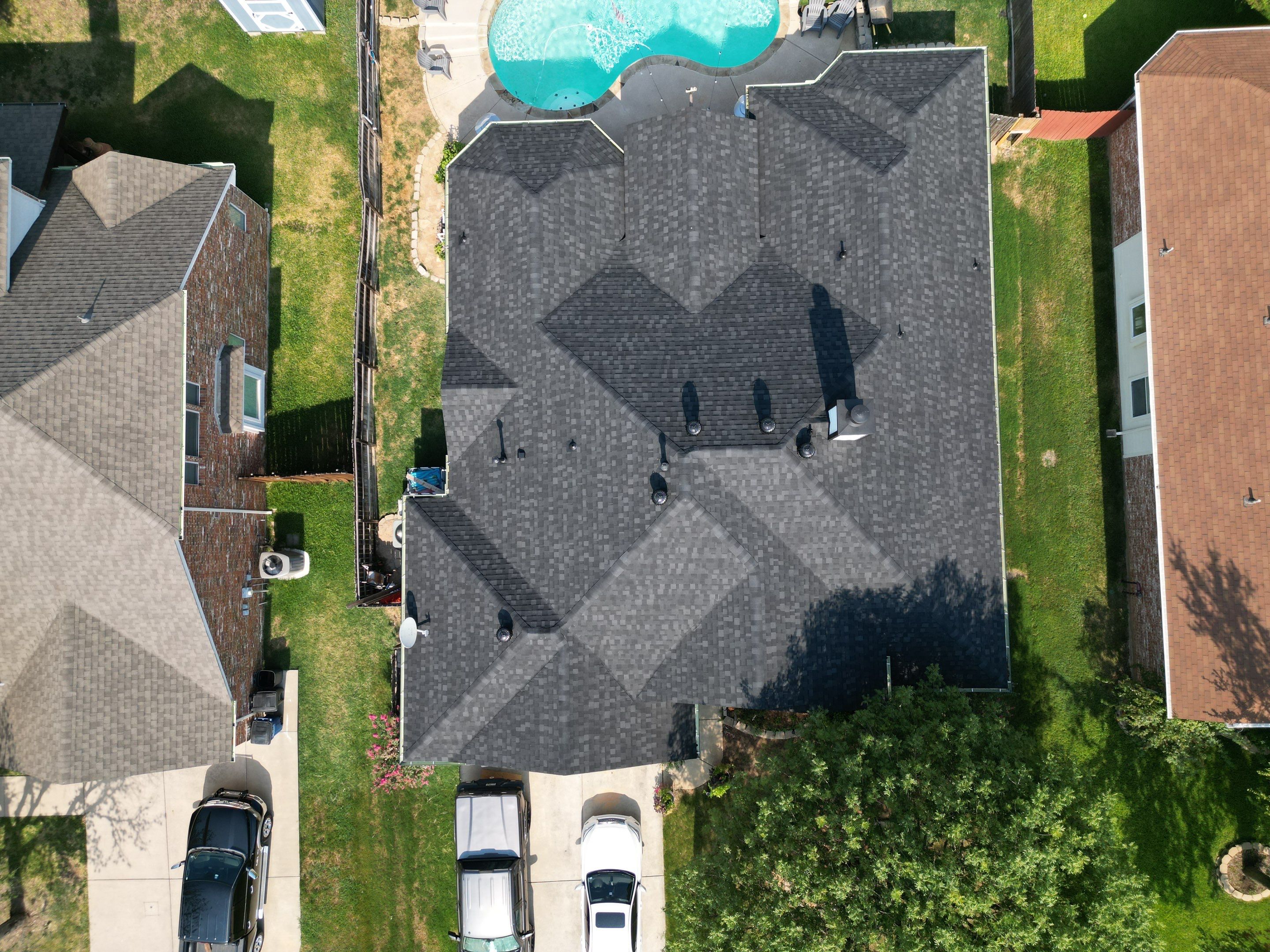 IKO Granite Black by First Out Roofing 