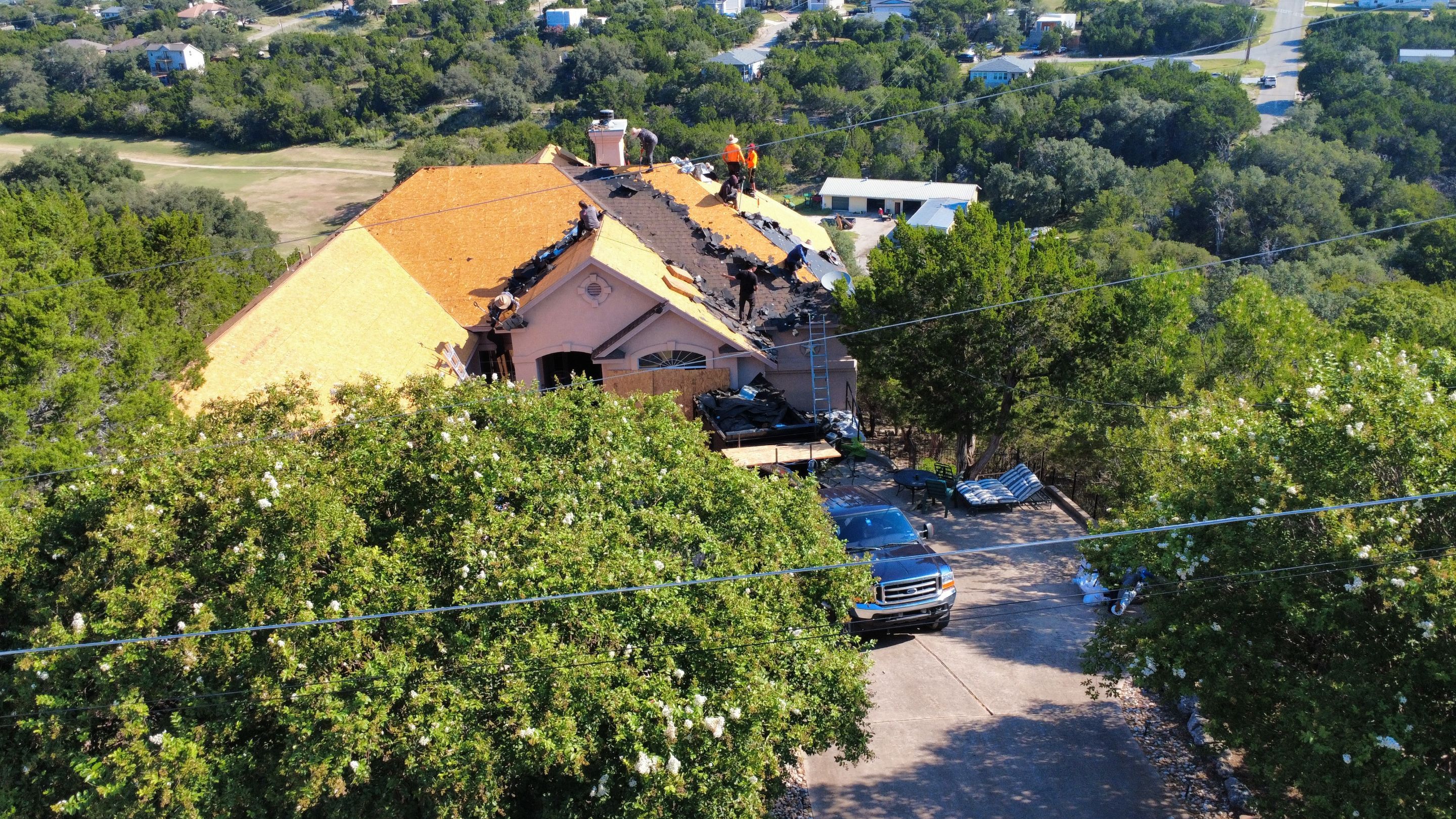 3 story roof Replacement  by Chavez Construction and Home Services 