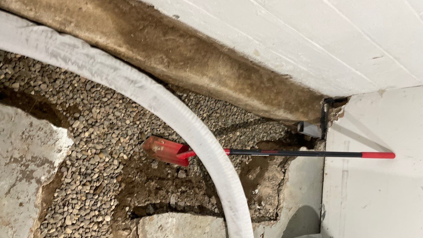 Interior Drain Tile & Yard French Drain in St. Paul, MN by Waterproofing Northeast