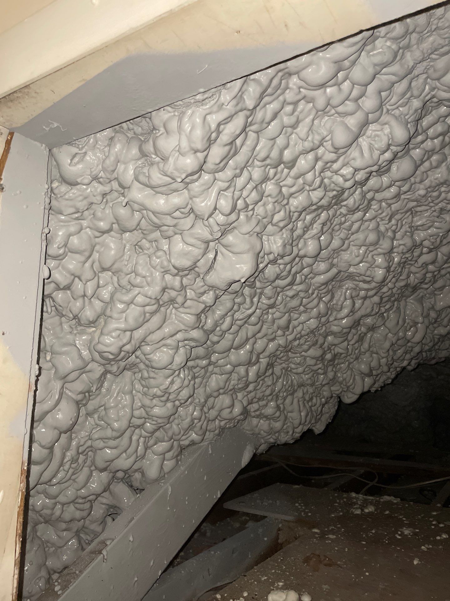 Attic Insulation using open cell spray foam by NYS Foam & Energy