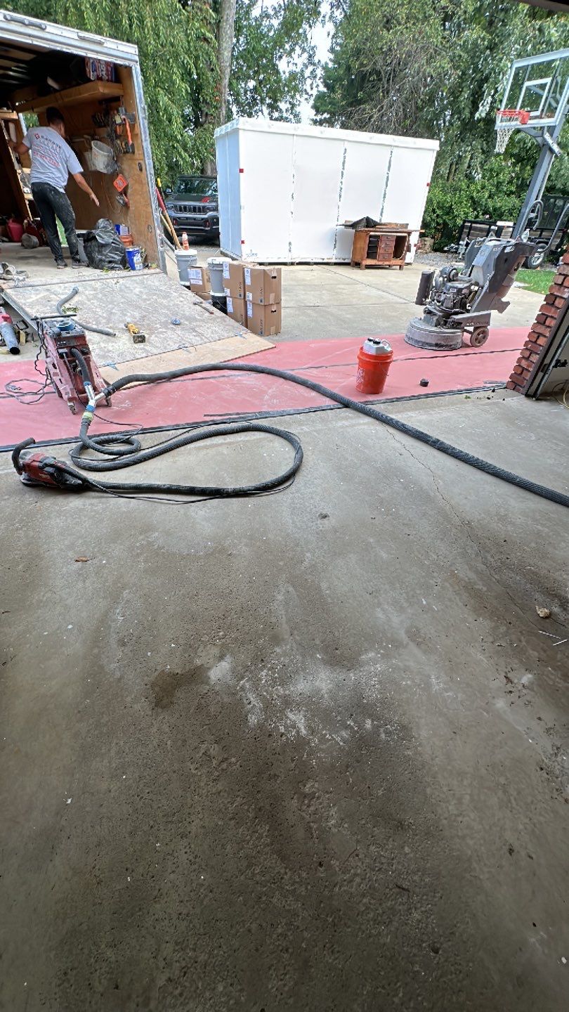 Garage + Porch Project in Pittsburgh by Floors in a Day, Inc