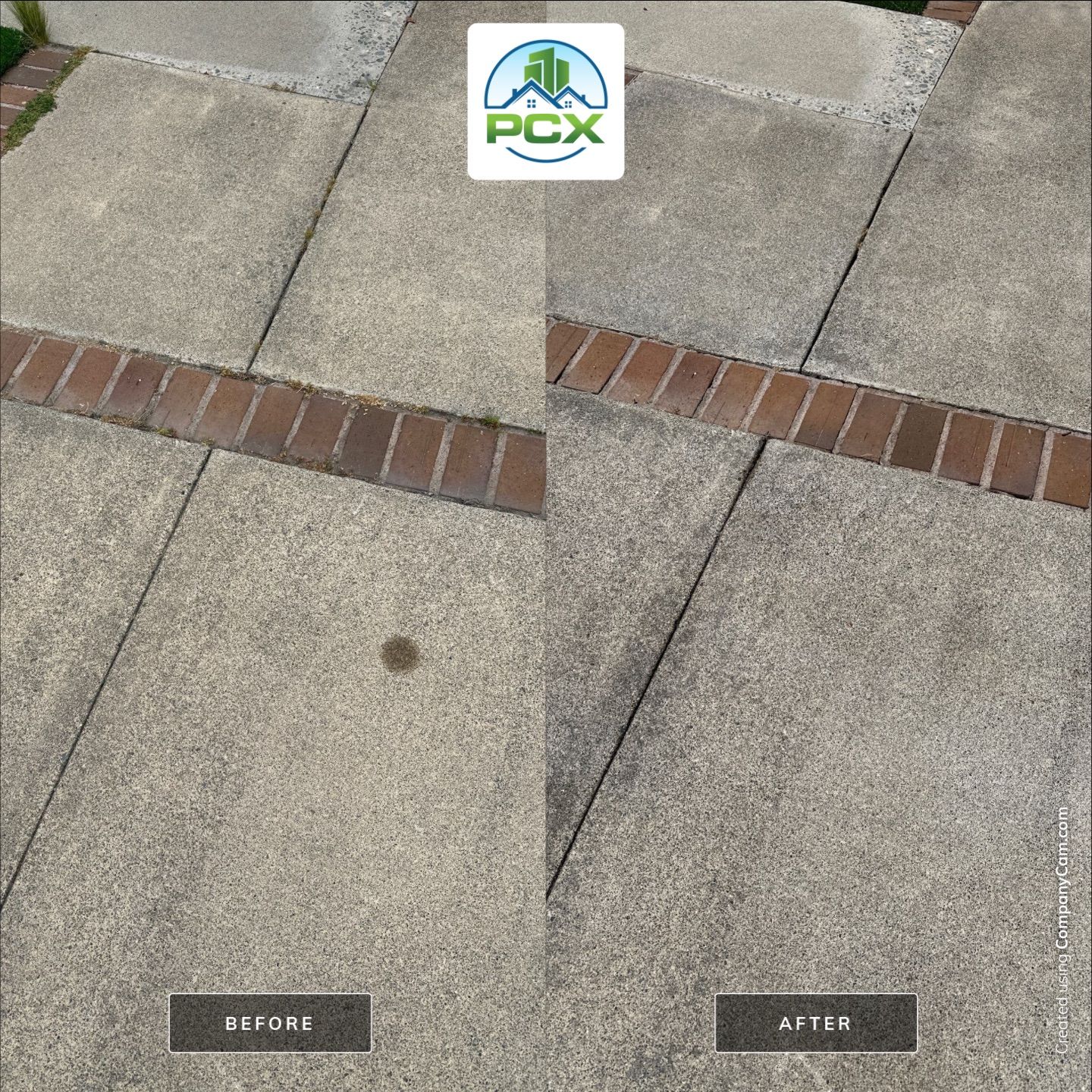 Orange County driveway restoration pressure washing by Property Cleaning Experts, LLC