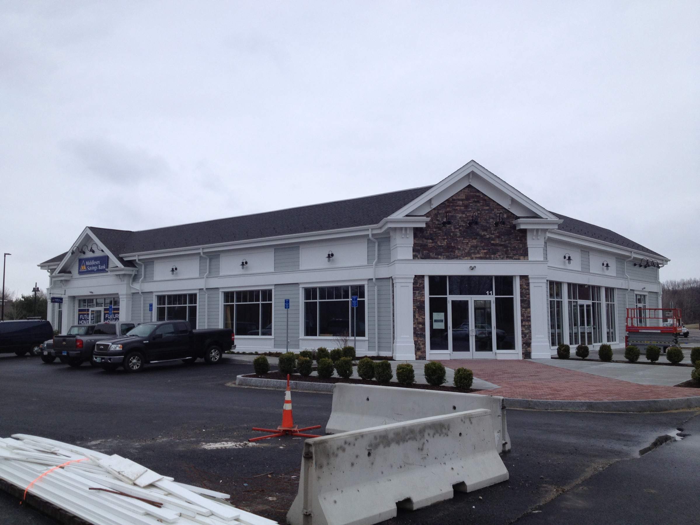 Commercial Gutter System at Wayland Town Center by Gutter Pro Enterprises