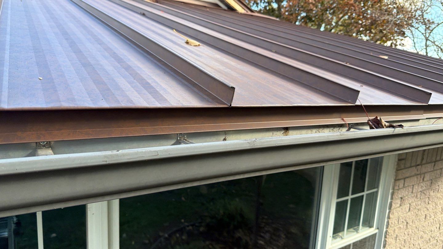 Roof Replacement using MS Standing Seam Roof Western Rust by 180 Contractors