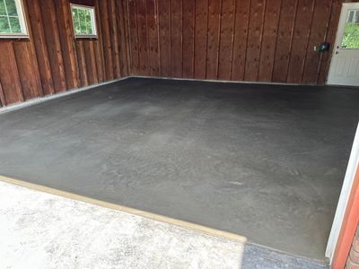 Concrete garage floor replacement