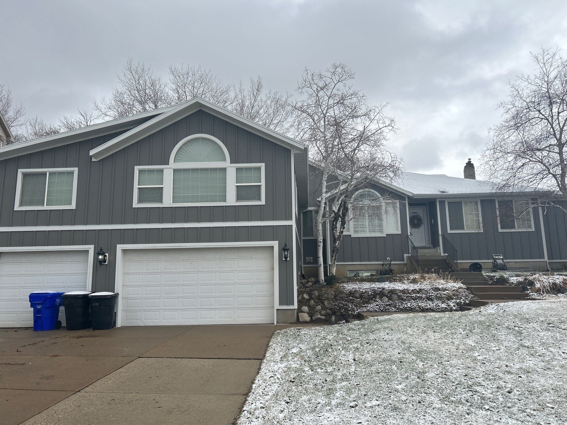 Bountiful | Massive Stucco Conversion & Mixed Profiles | Aged Pewter by Ideal Siding Utah