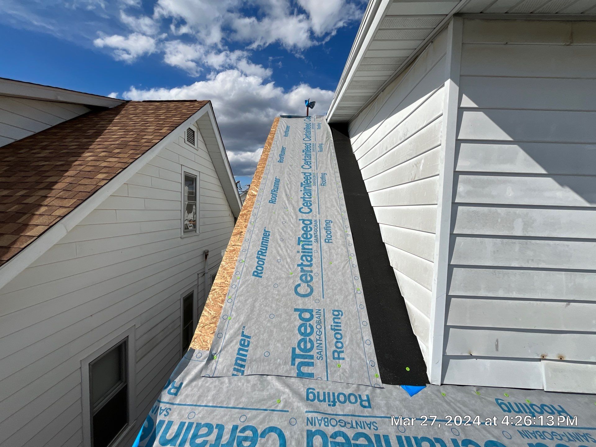 Residential Roofing Installation using Certainteed Landmark Pro Shingles by Fahey Roofing + Contracting