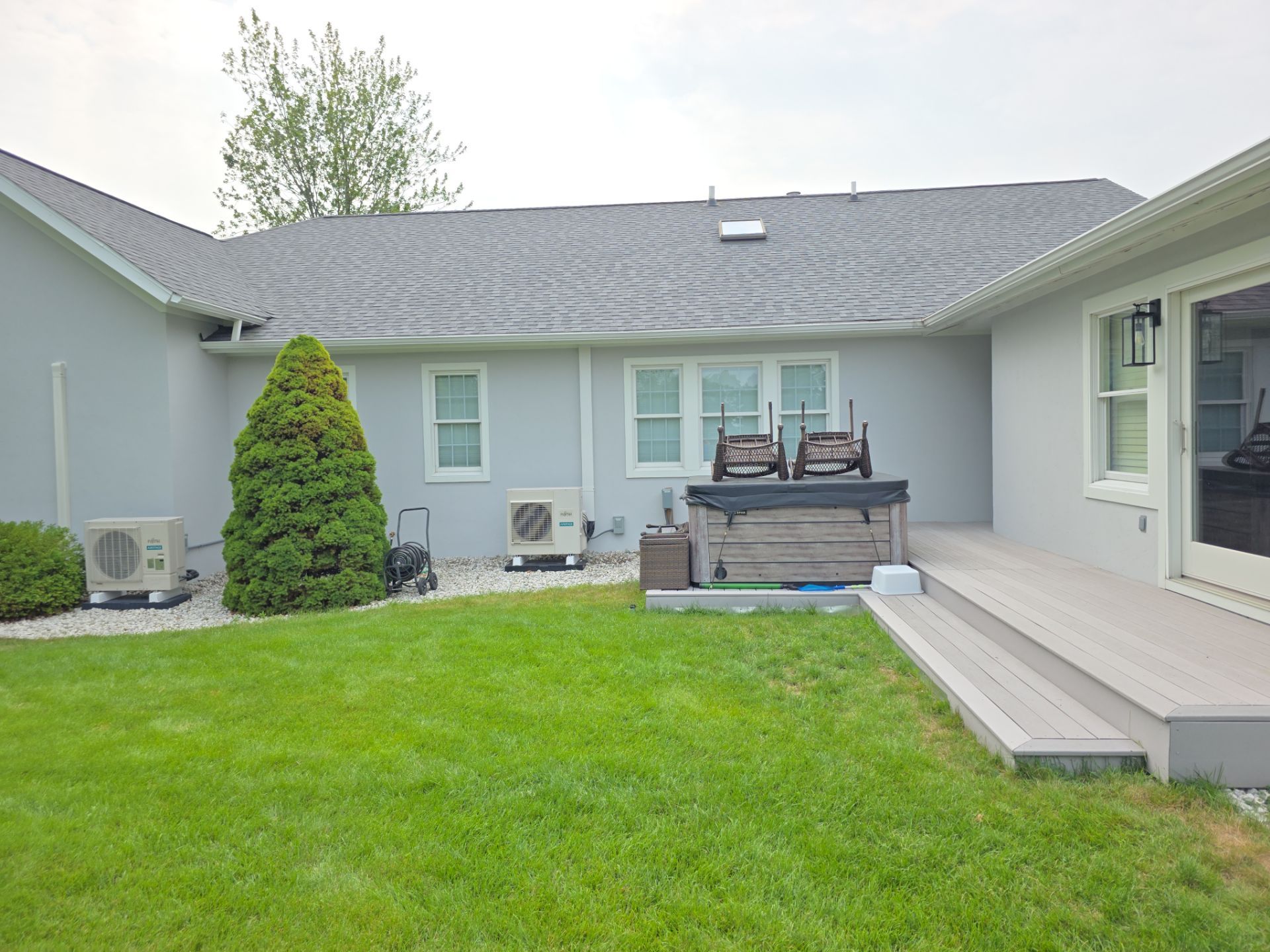 Norton Shores Residential Stucco Repair and Exterior Painting Refresh by Gordon Painting
