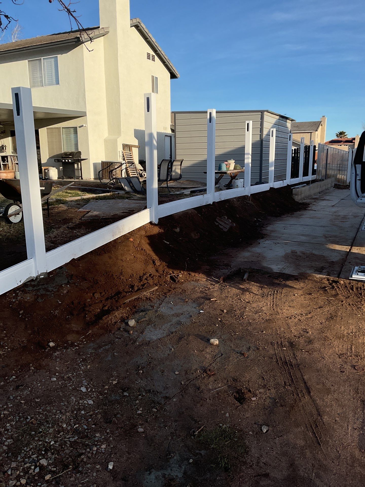 Fence Installation using Vinyl by Fence Guys Inc. 