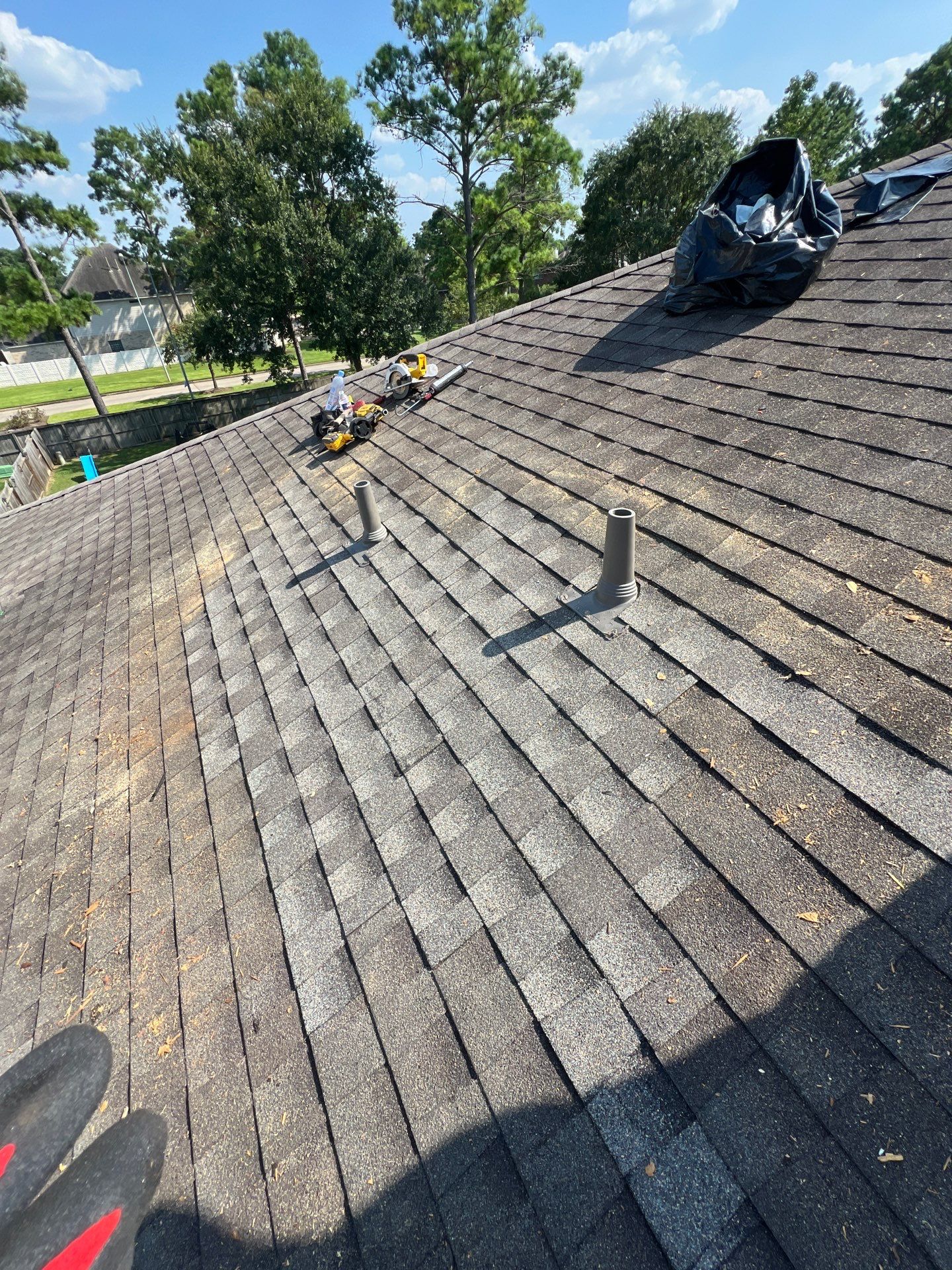 Hail Damage using Owen's Corning Duration (Lifetime) Shingles by Roof Repair Company