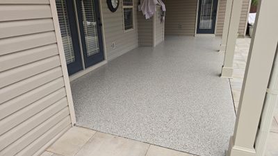 Patio Using Creekbed with Matte Finish 