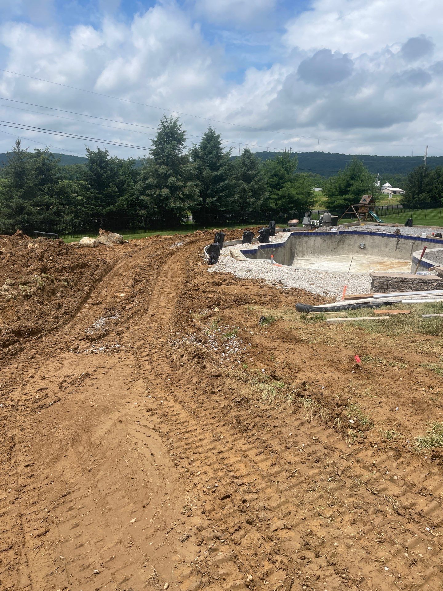stamped concrete pool deck  by Architectural Concrete Design