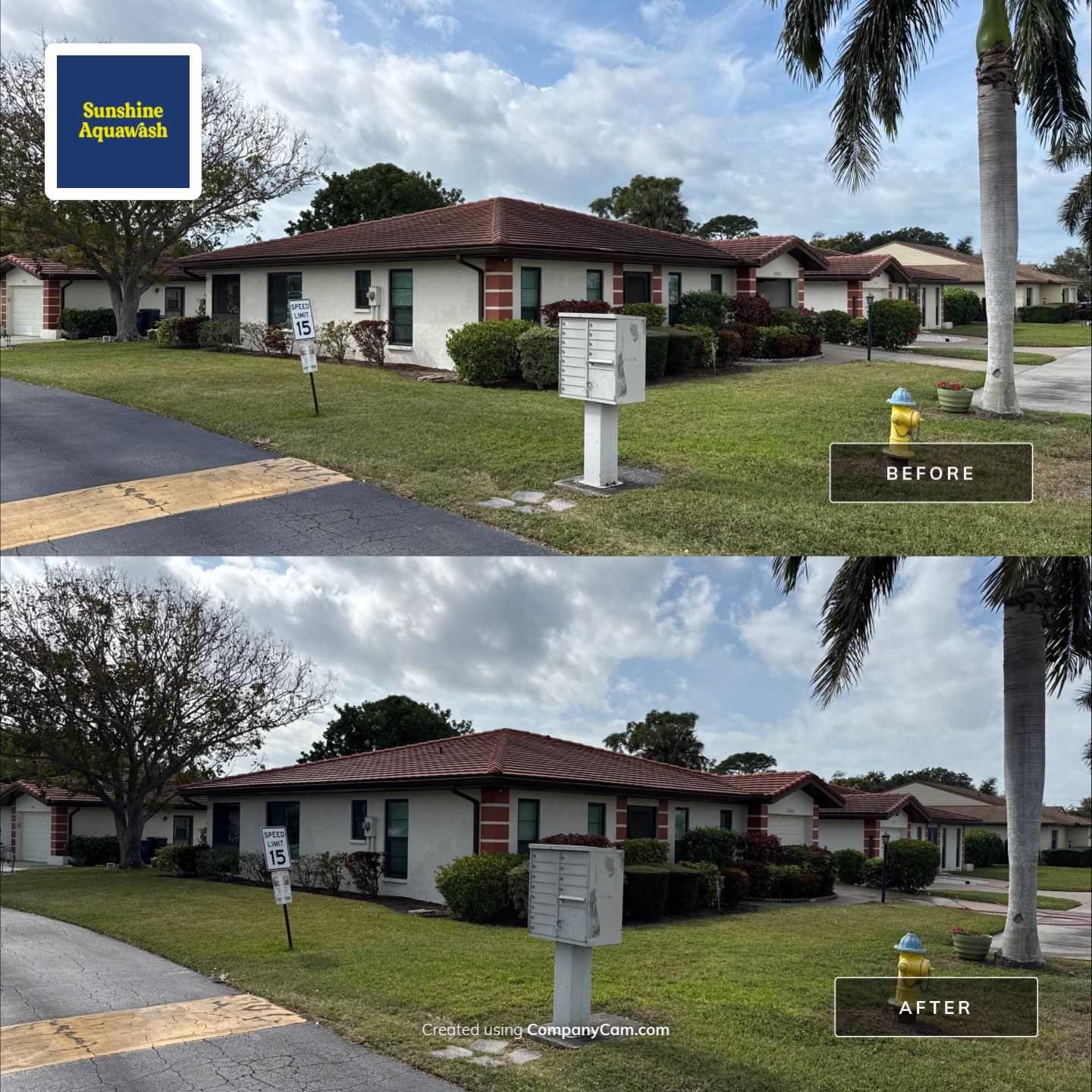 Tile Roof Cleaning in Vivienda at Bradenton I – Bradenton, FL by Sunshine AquaWash