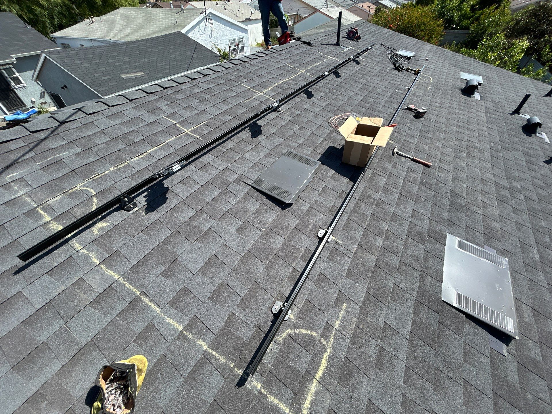 Five Panel Solar Installation in Los Angeles by AWS Solar