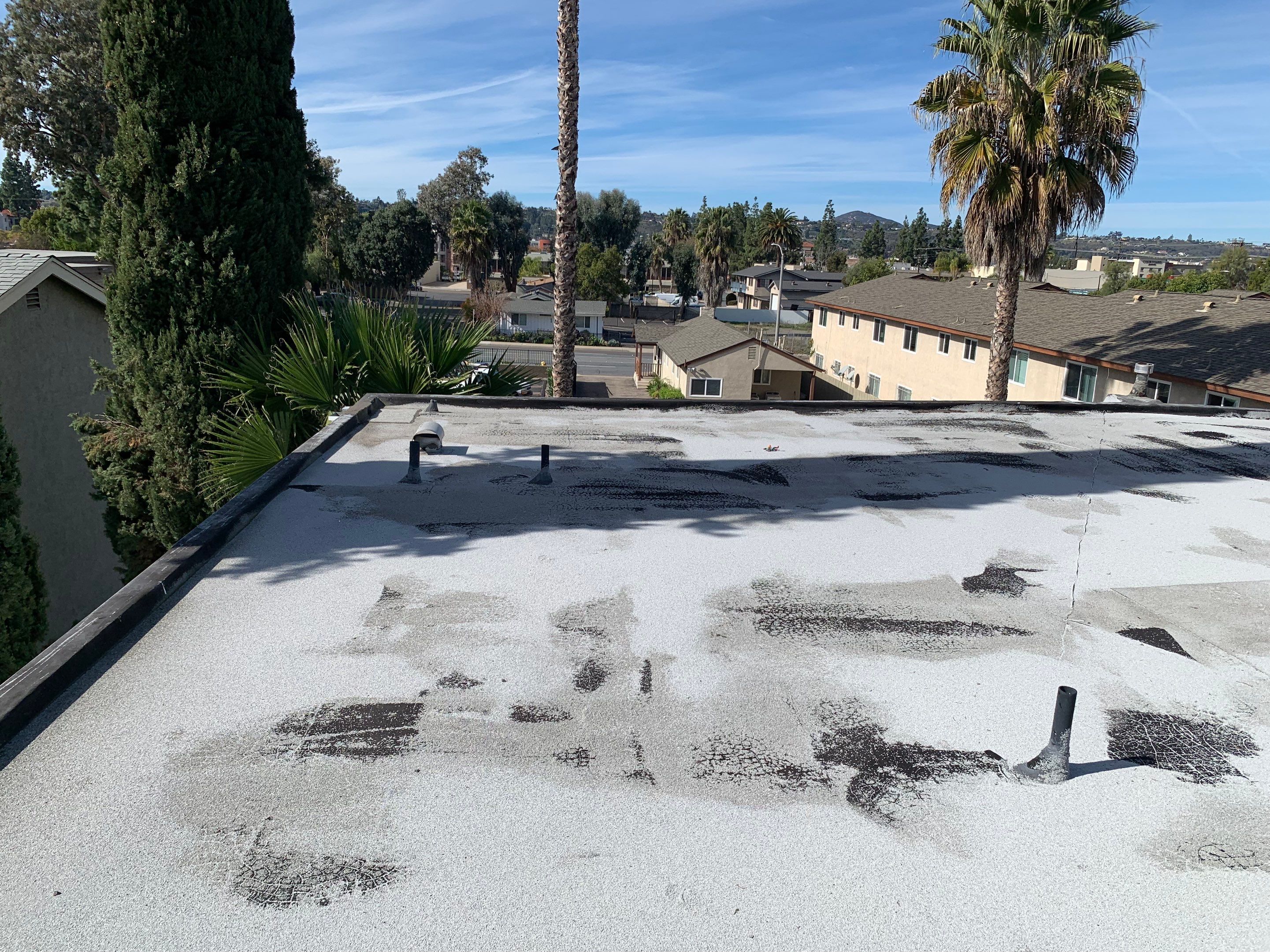El Cajon Apartment Two-Ply Torch Down Roof Replacement by Zenith Roofing Services