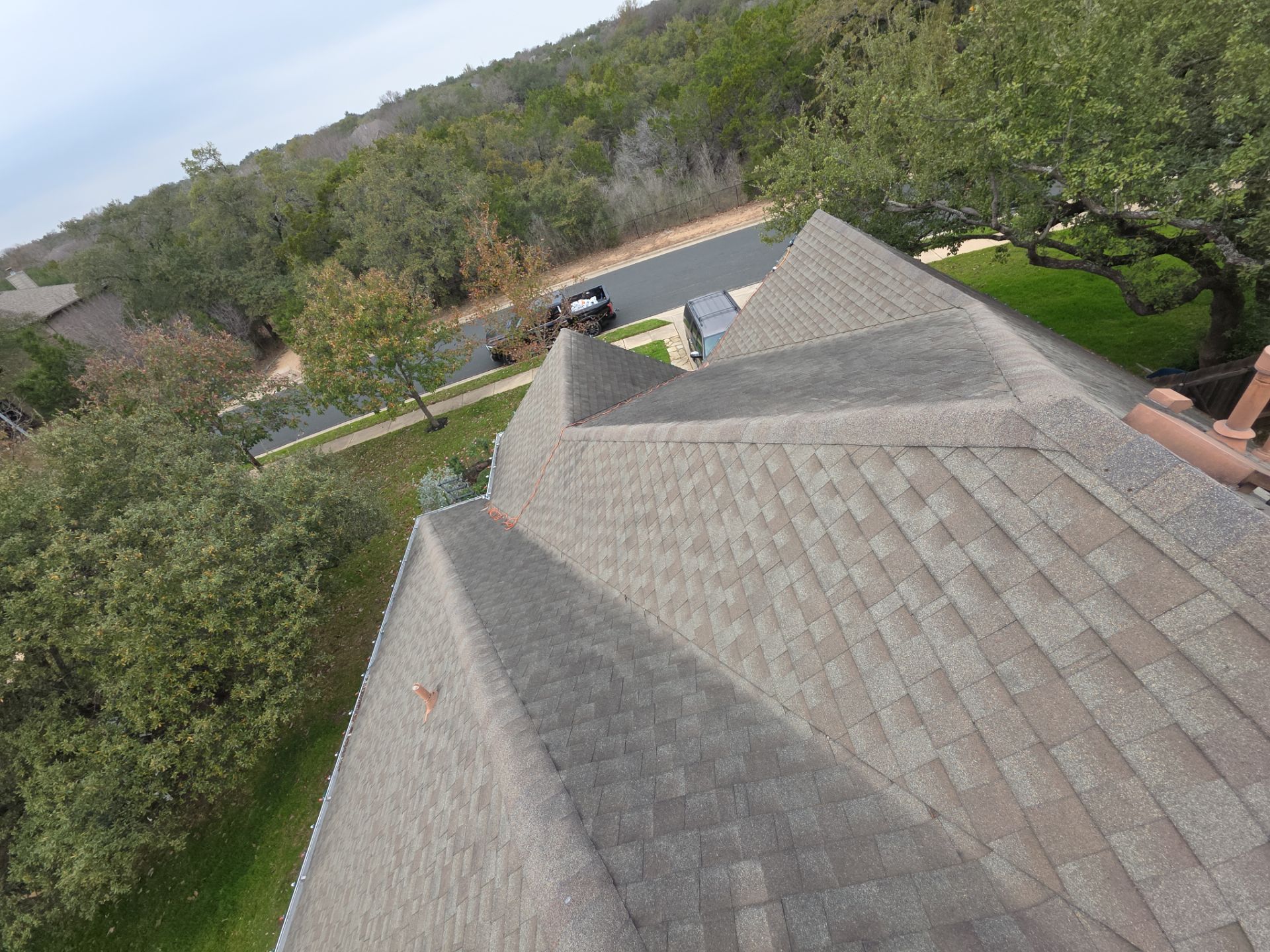 Residential Roofing Replacement, Chimney Repair and OSB Decking Repair in Austin by Caliber Restoration LLC