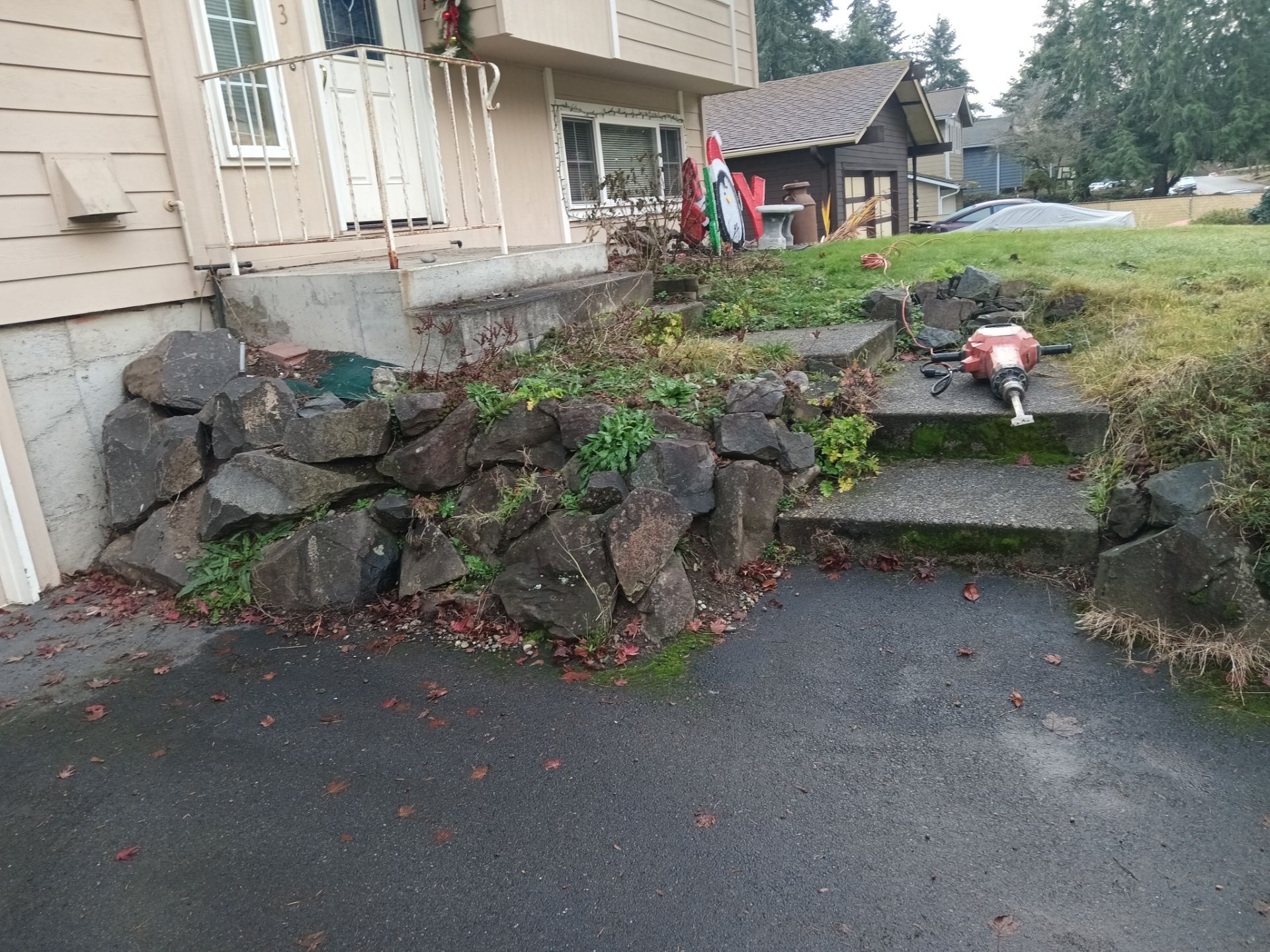 Concrete Front Stair Repair | Bothell  by Jireh Asphalt & Concrete Inc 