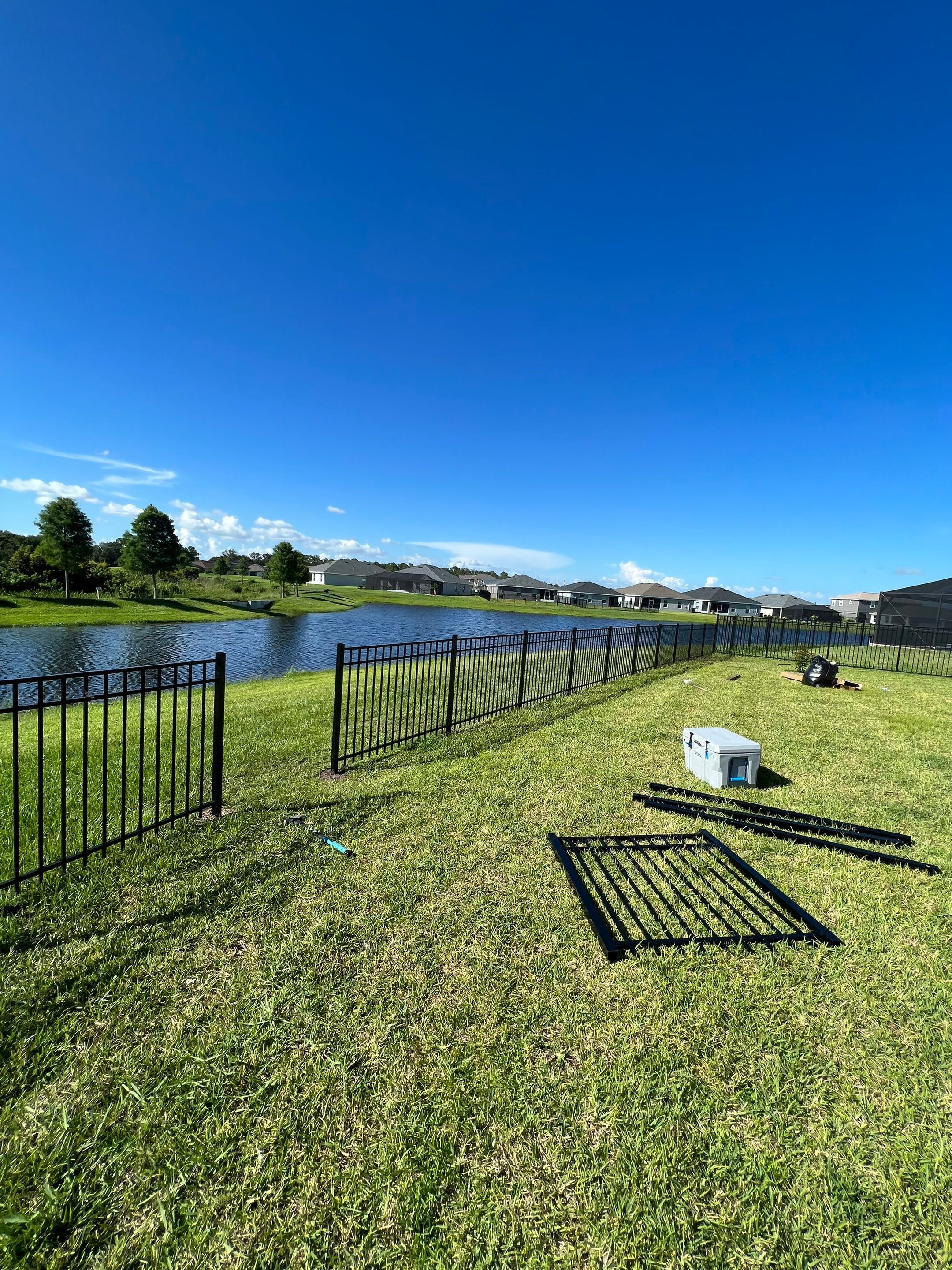 Parrish, FL 4ft. Tall 3-Rail Black Aluminum Fence by Asap fence and gates, LLC