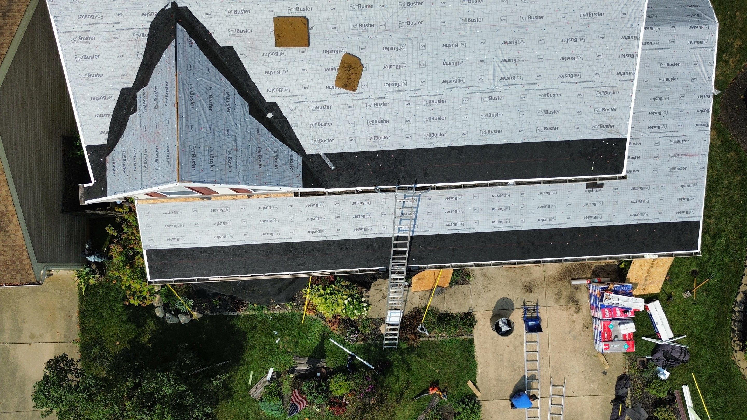 Residential Roofing Installation using Timberline HDZ Shingles - Hickory by RoofX 