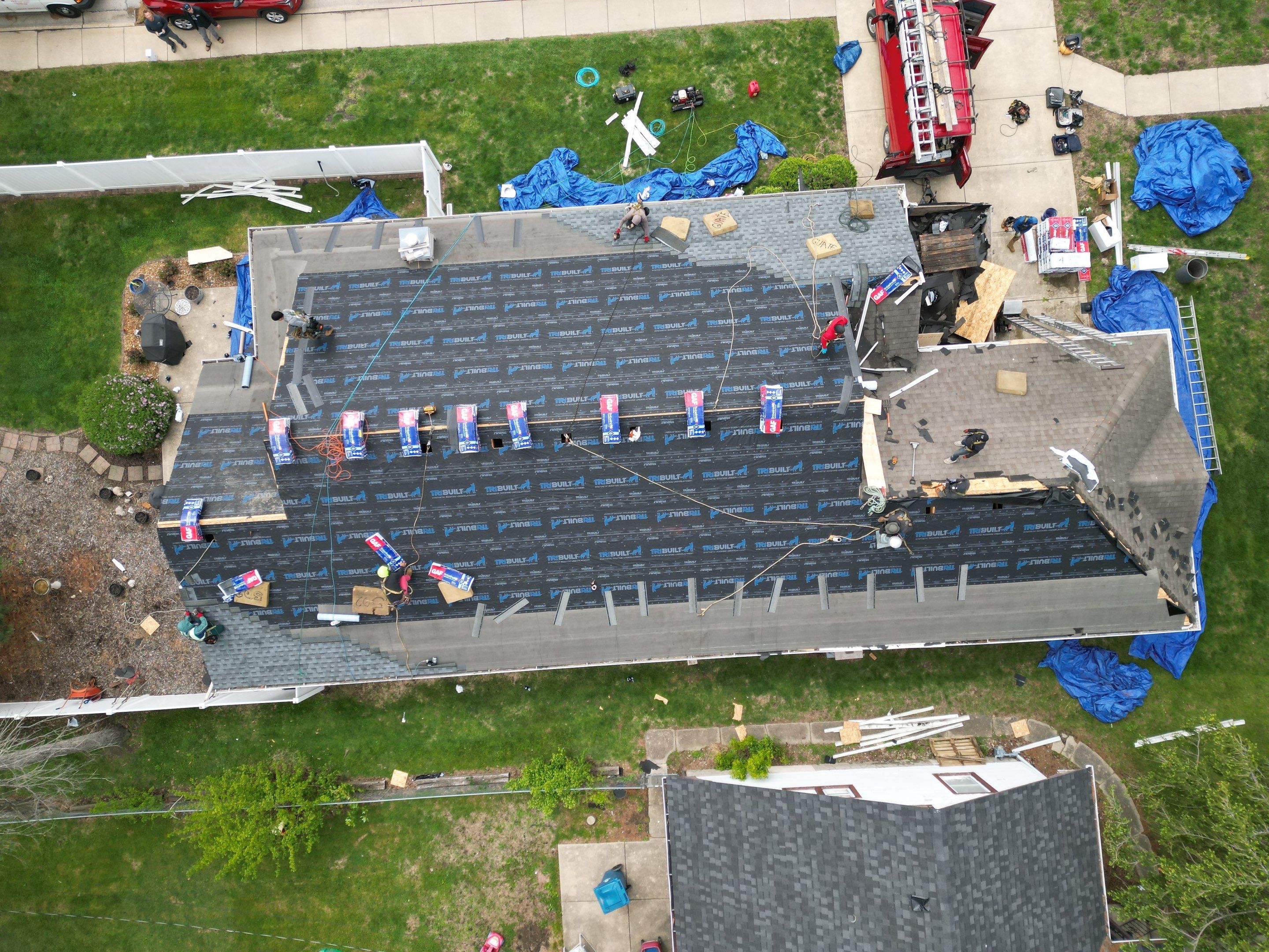 Roof replacement by Optimal Home Improvement 
