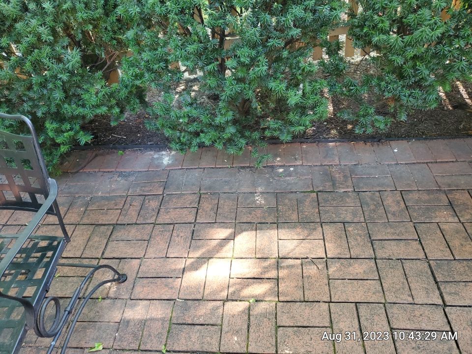 Brick Paver cleaning, sanding, seal by Northern Power Washing LLC.