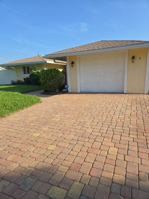 Paver Driveway using Concrete Sealant