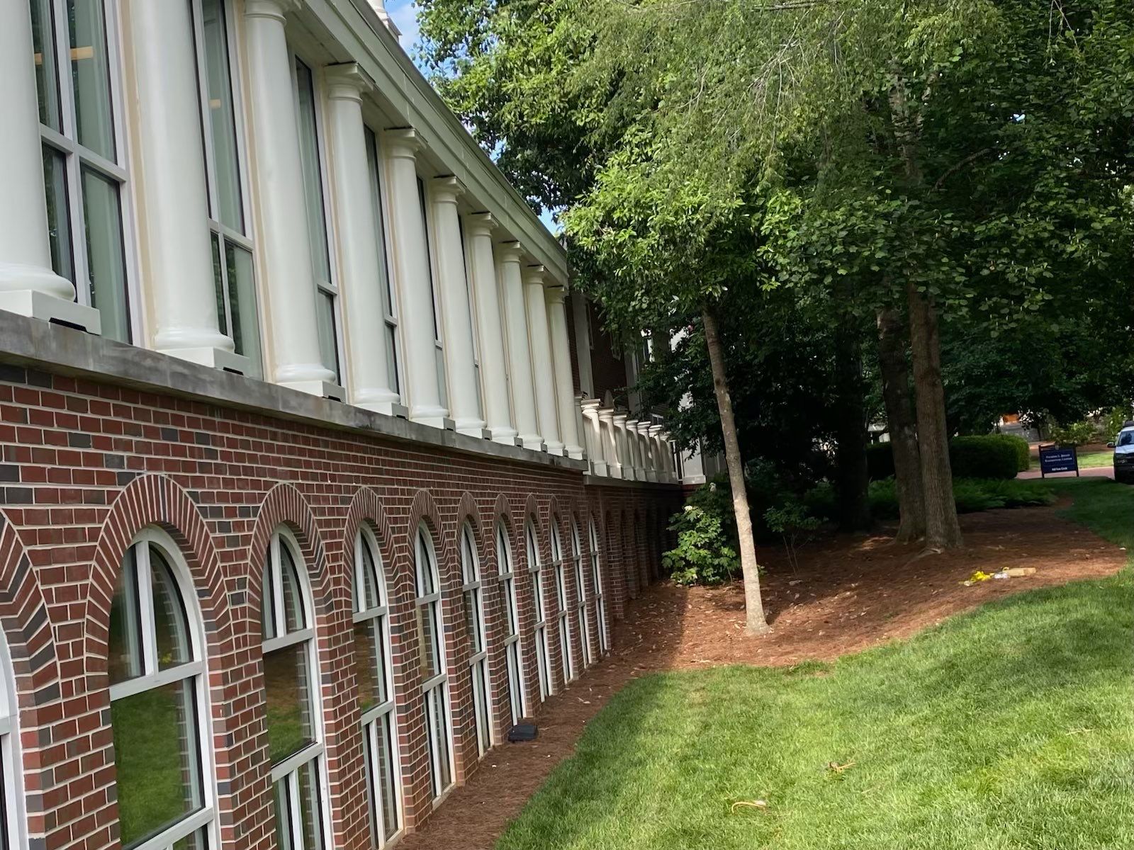 Architectural Column Restoration and Exterior Painting in Oxford by PGP Surface Solutions, LLC