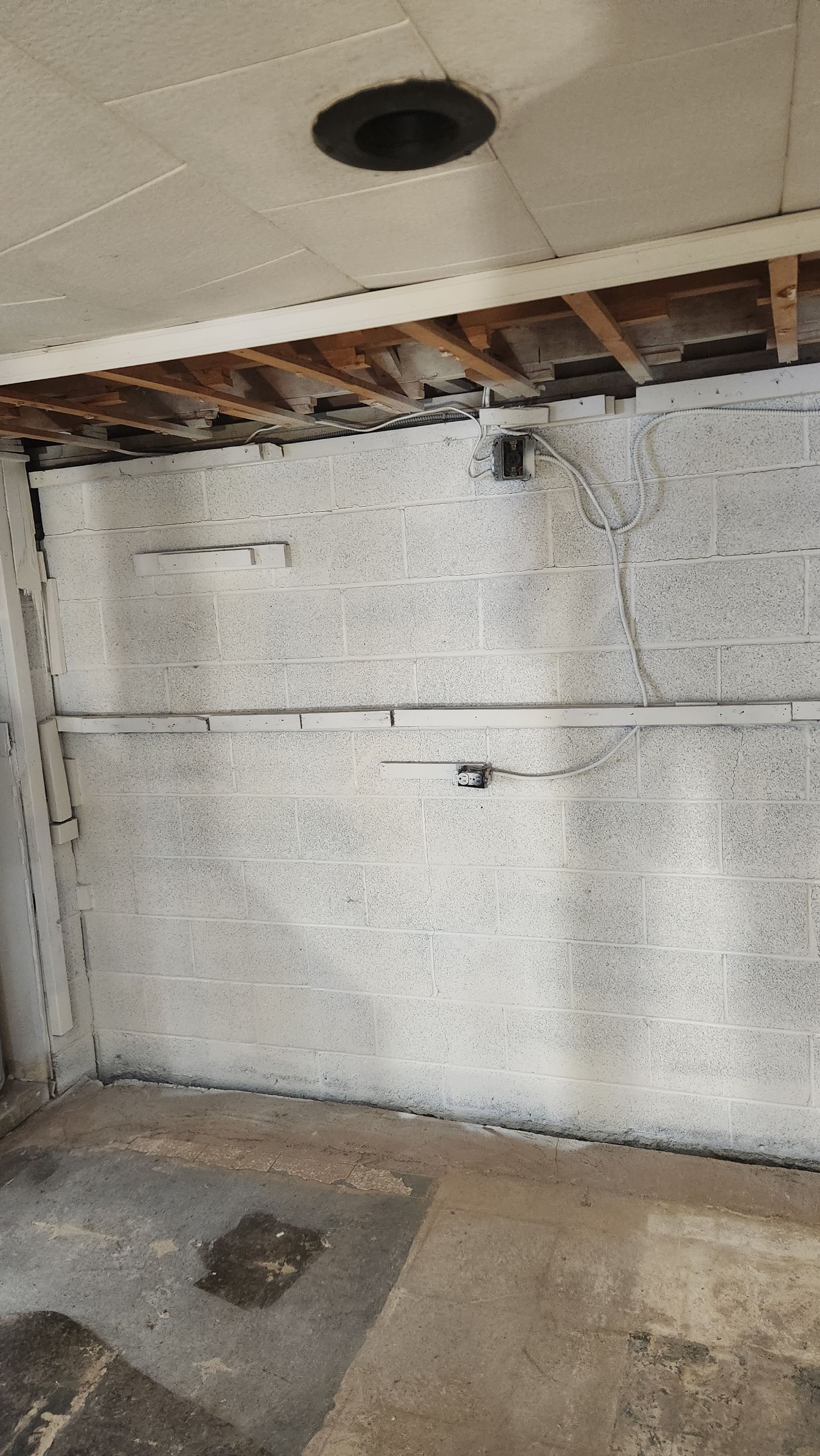 Interior French Drain & Mold Remediation Project in Manville, New Jersey by Pure Service Pro, LLC 