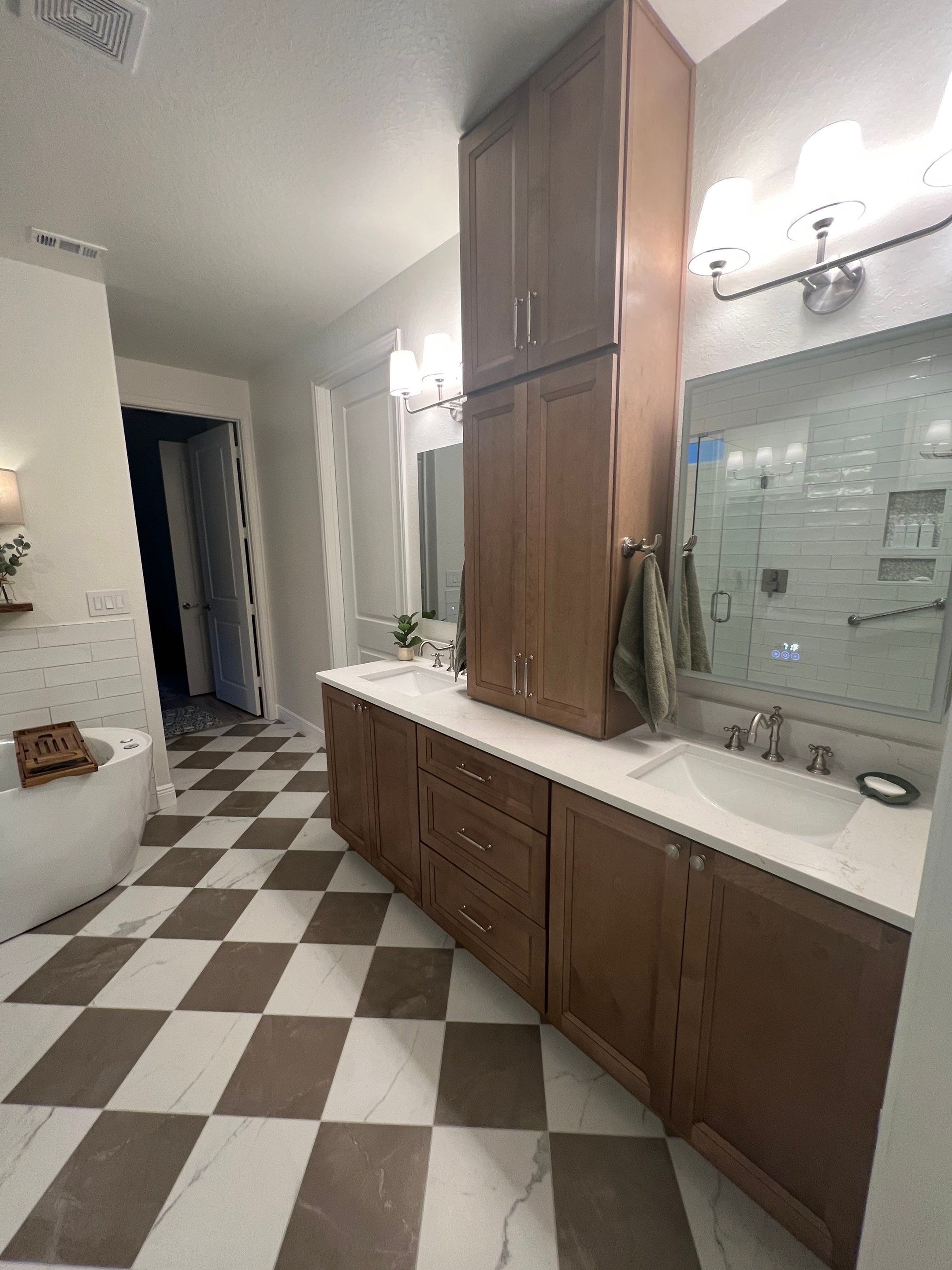 San Antonio Del Webb Bathroom Remodel Featuring Luxury Walk-In Shower and Freestanding Tub by Legacy Bath and Kitchen 